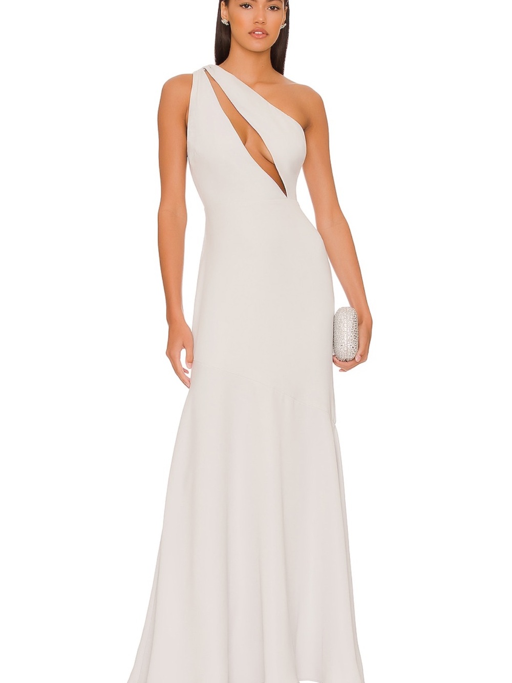 REVOLVE Lovers and Friends The Kyra Gown in Grey Mist